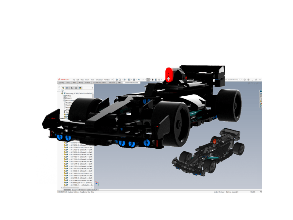 LEGO Technic-inspired F1&nbsp;car