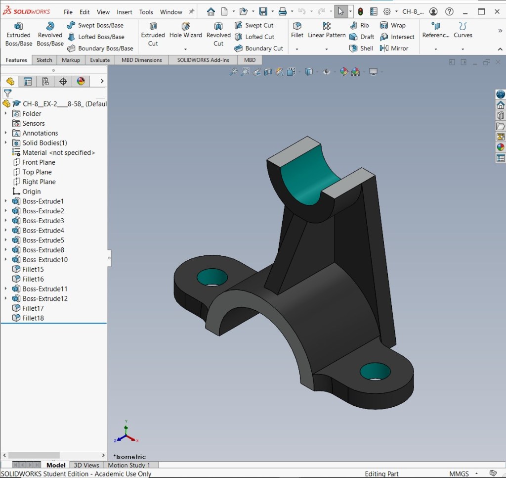 Bearing support block