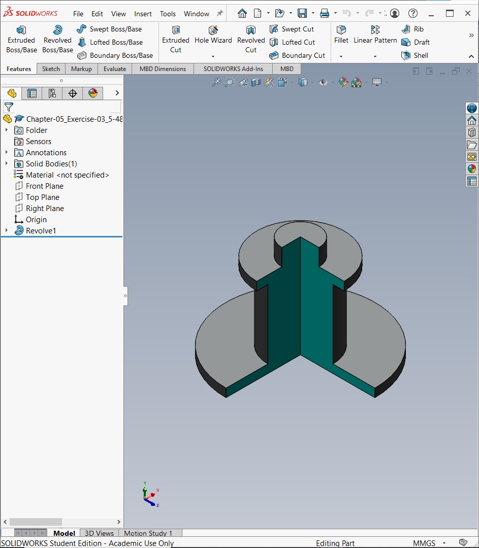 Sectioned cylindrical object
