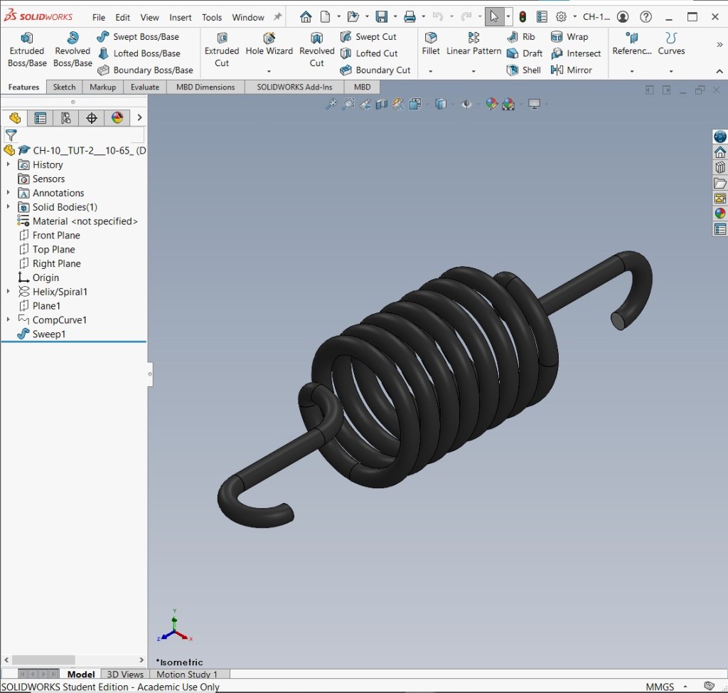 Tension spring