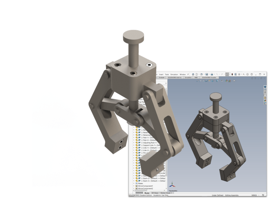Pneumatic gripper