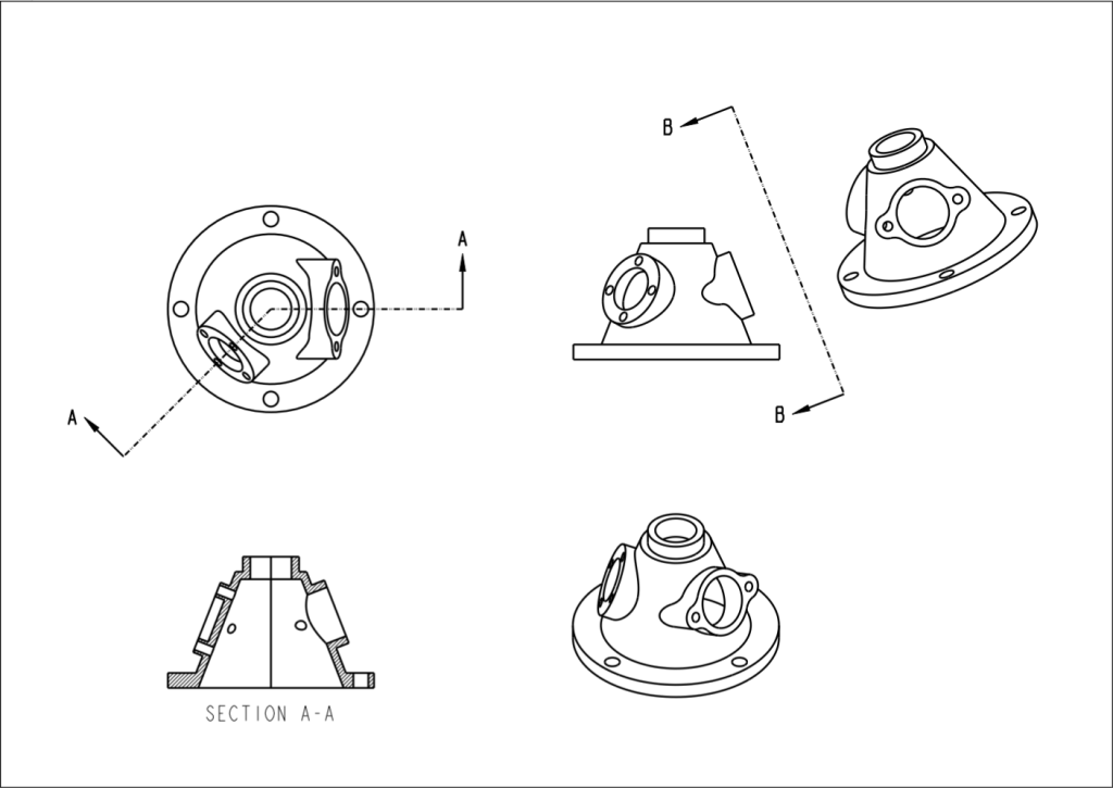 Angled diverter body