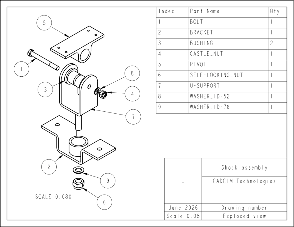 Shock assembly